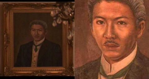 万俵鉄兵の祖父の肖像画